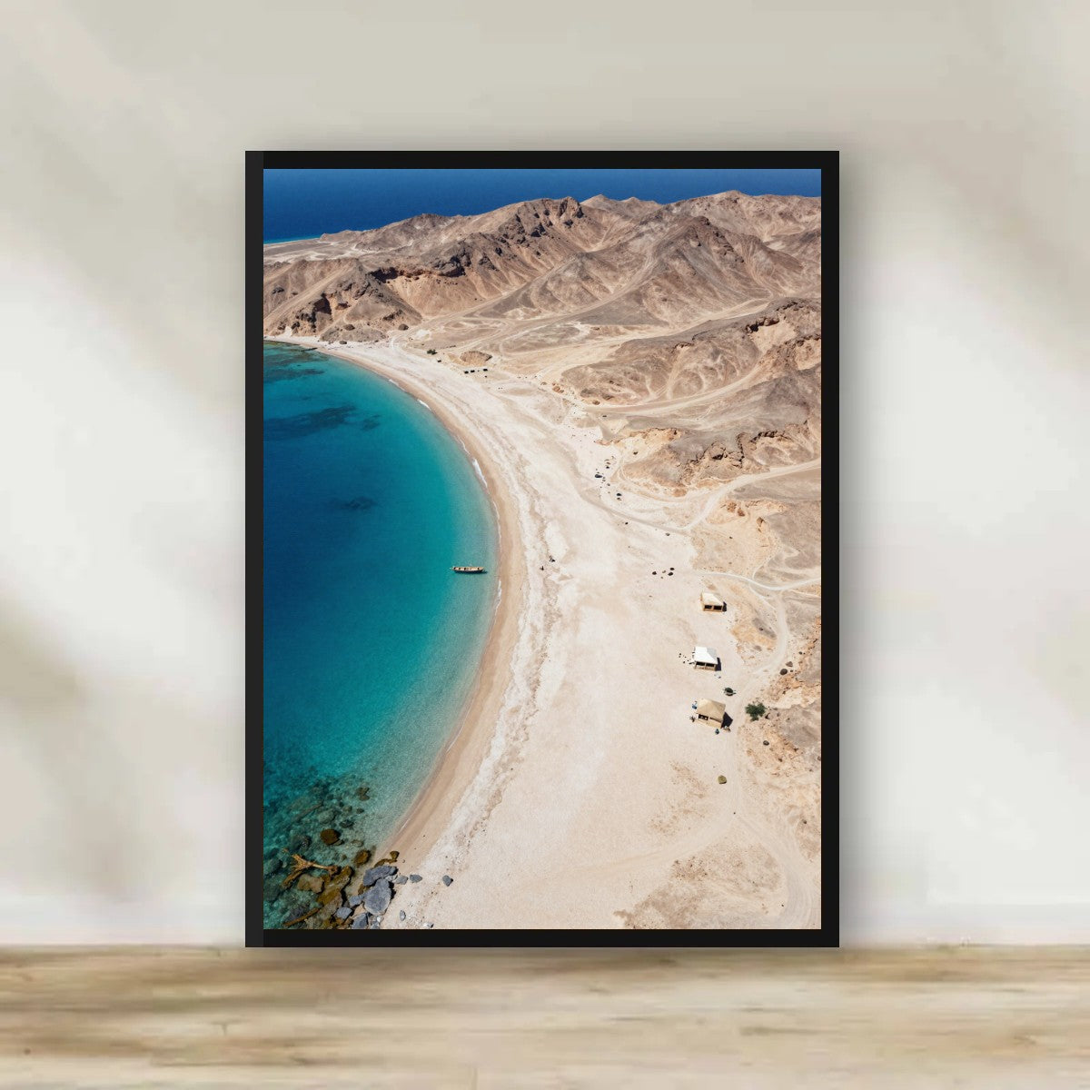 Ras Abu Galum Bay Frame – Sinai & Red Sea photography wall art | برواز خليج رأس أبو جالوم
