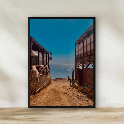 Road to the Sea Frame – Red Sea photography wall art | برواز الطريق للبحر