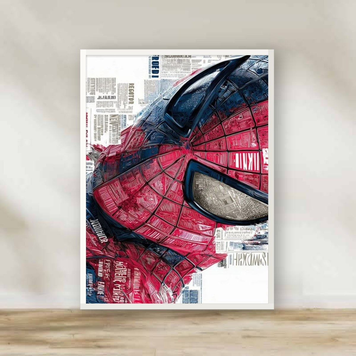 Spider Men 3 White Frame – movie poster wall art | برواز أبيض سبايدر مان 3