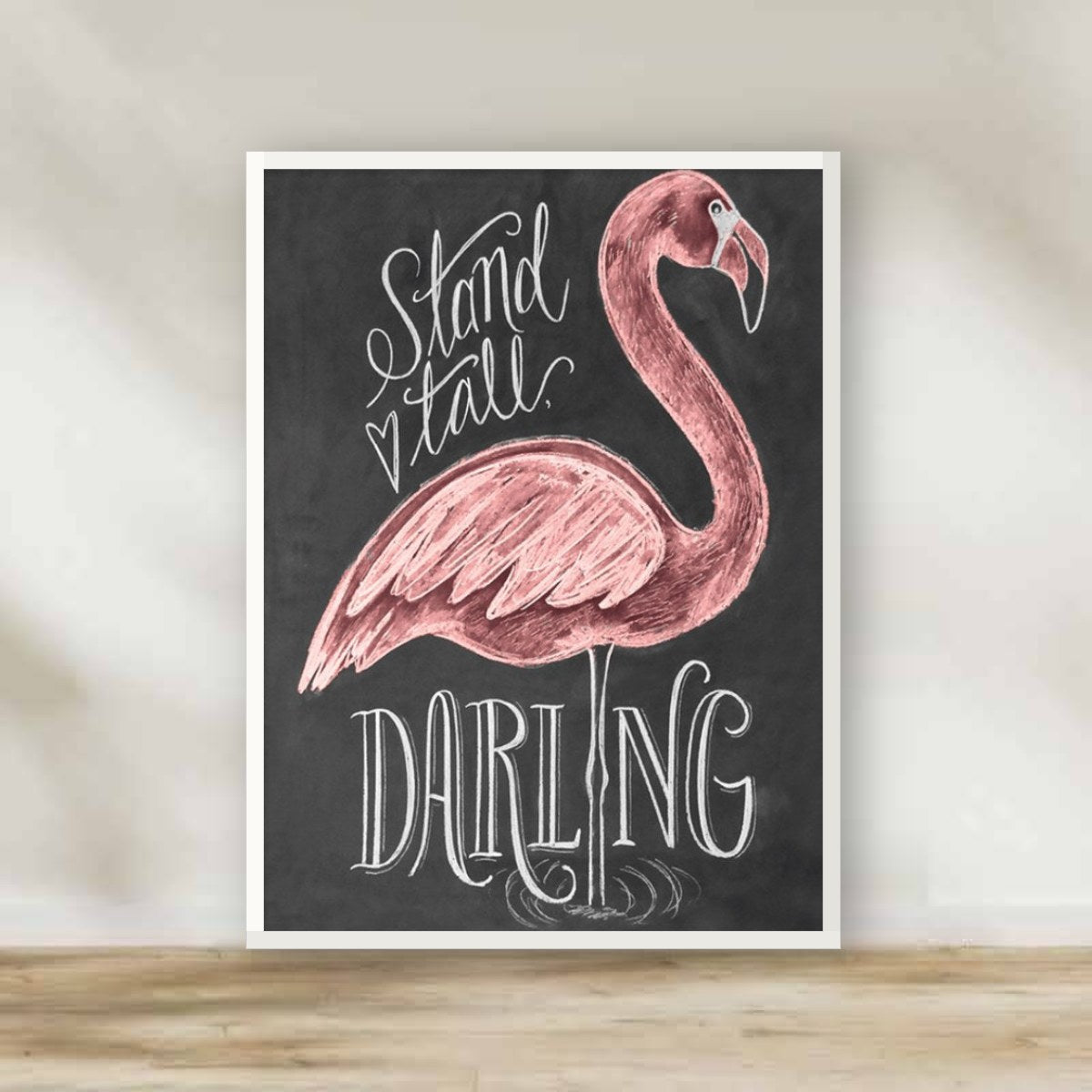 Stand tall, Darling White Frame – gallery wall frame set | برواز أبيض Stand tall, Darling