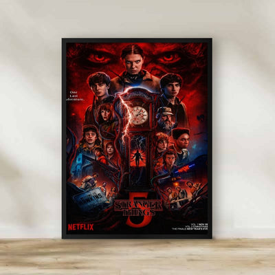 Stranger Things 1 Frame – movie poster wall art | برواز سترينجر ثينجز 1