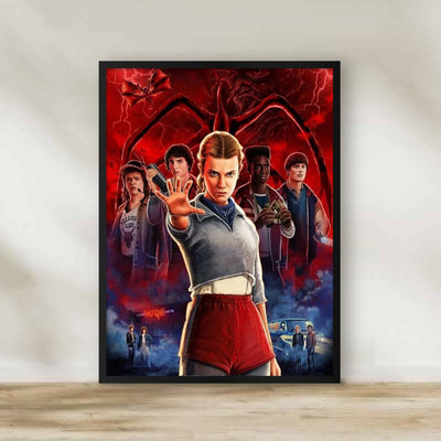 Stranger Things 3 Frame – movie poster wall art | برواز سترينجر ثينجز 3