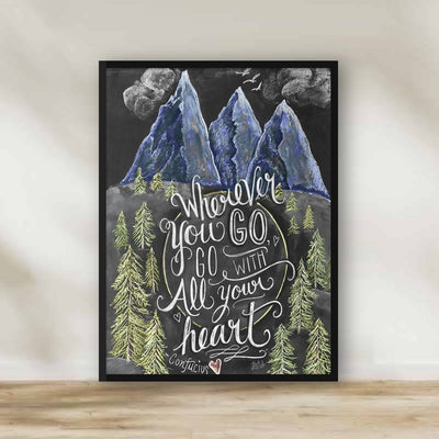 Wherever you go, go with all your heart Frame – gallery wall frame set | برواز Wherever you go, go with all your heart