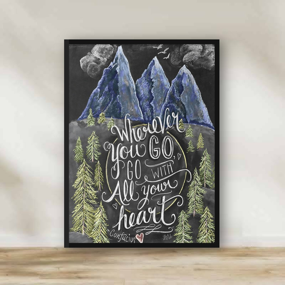 Wherever you go, go with all your heart Frame – gallery wall frame set | برواز Wherever you go, go with all your heart