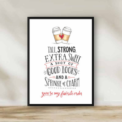 You're my favorite order Frame – kitchen wall art | برواز You're my favorite order