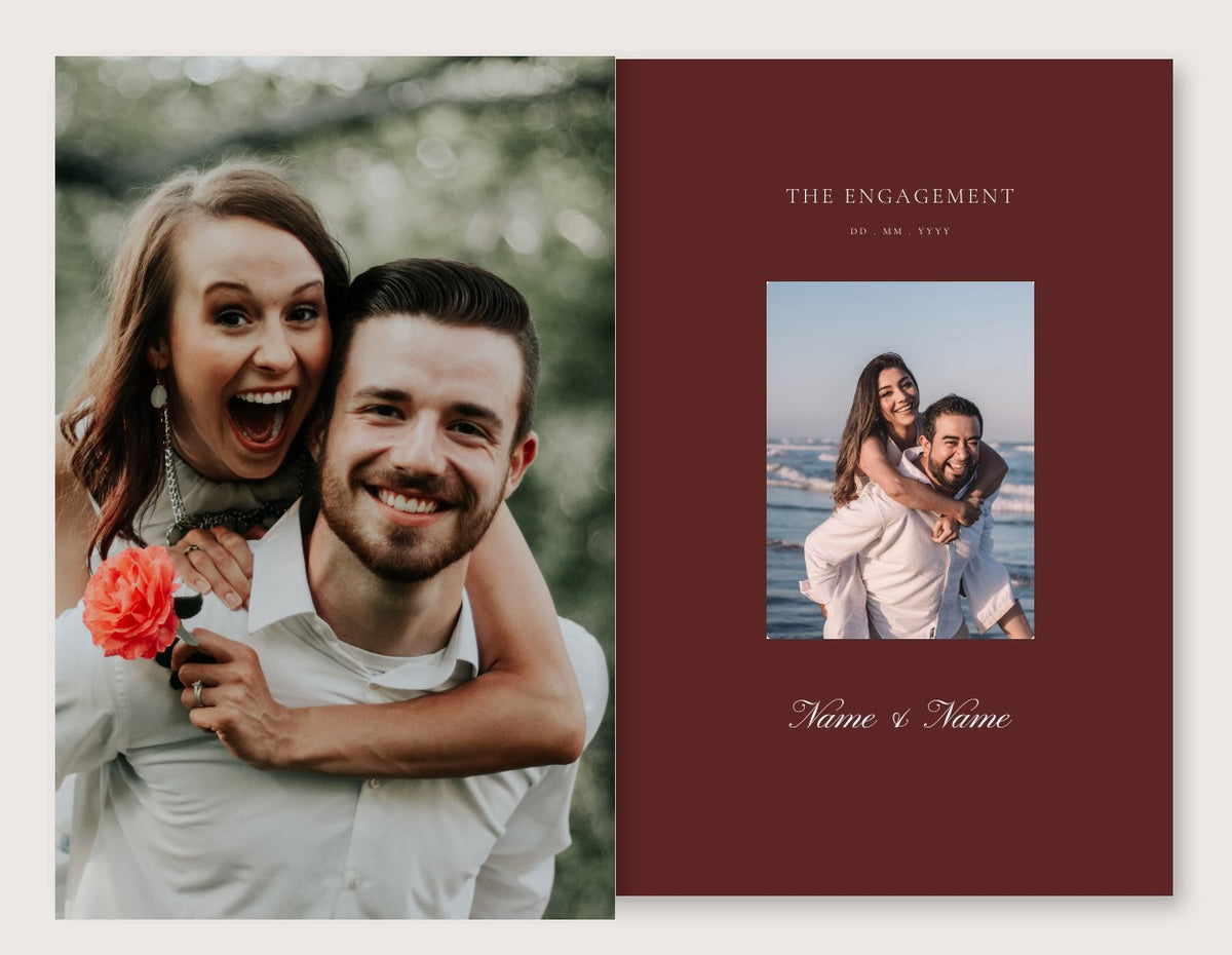 You Won My Heart photobook – engagement pages