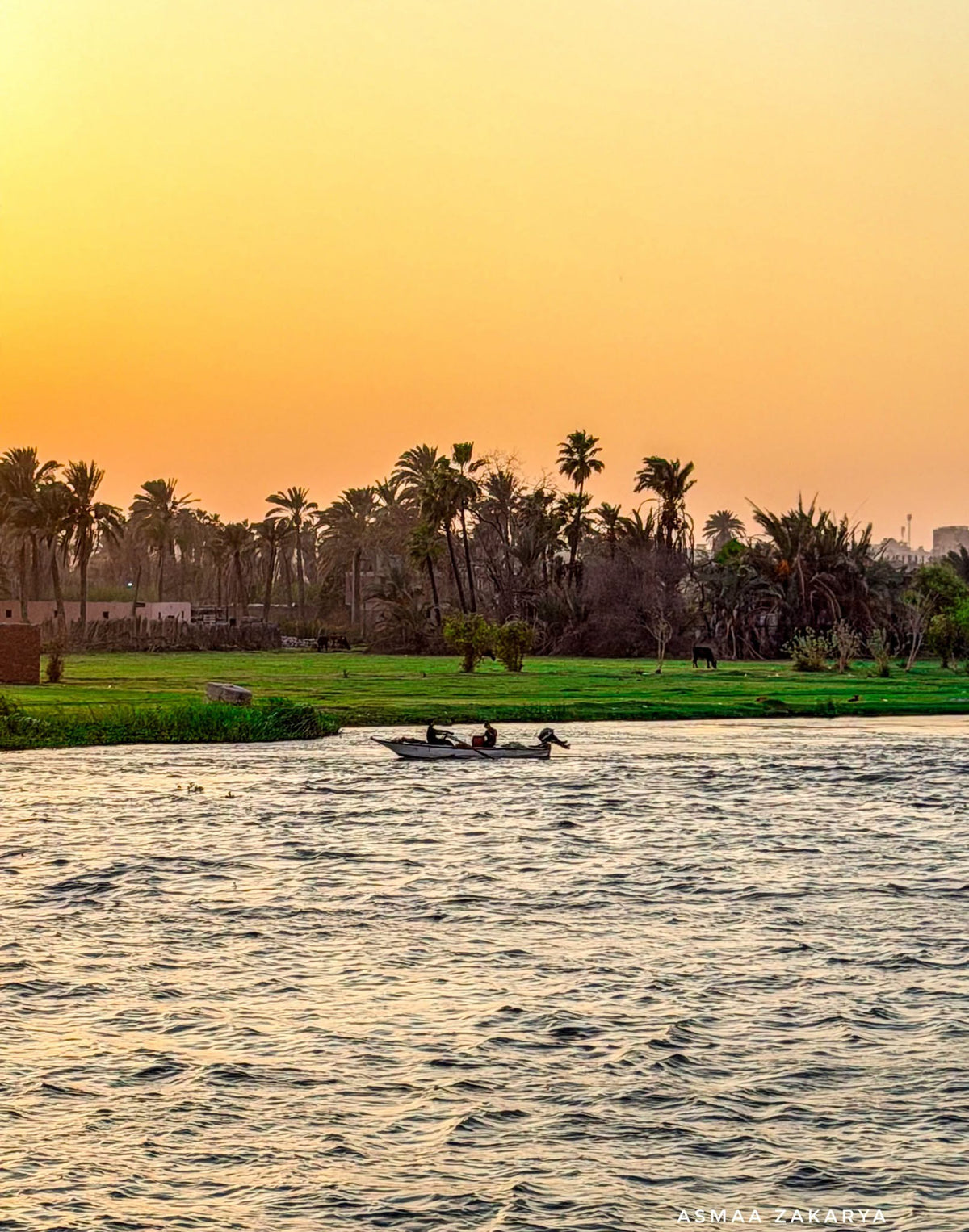 Nile Sunset Frame – photography wall art | برواز غروب النيل