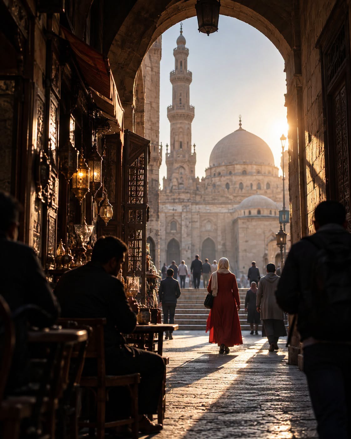 Islamic Cairo Archway Frame – Islamic architecture photography wall art | برواز حارة القاهرة التاريخية