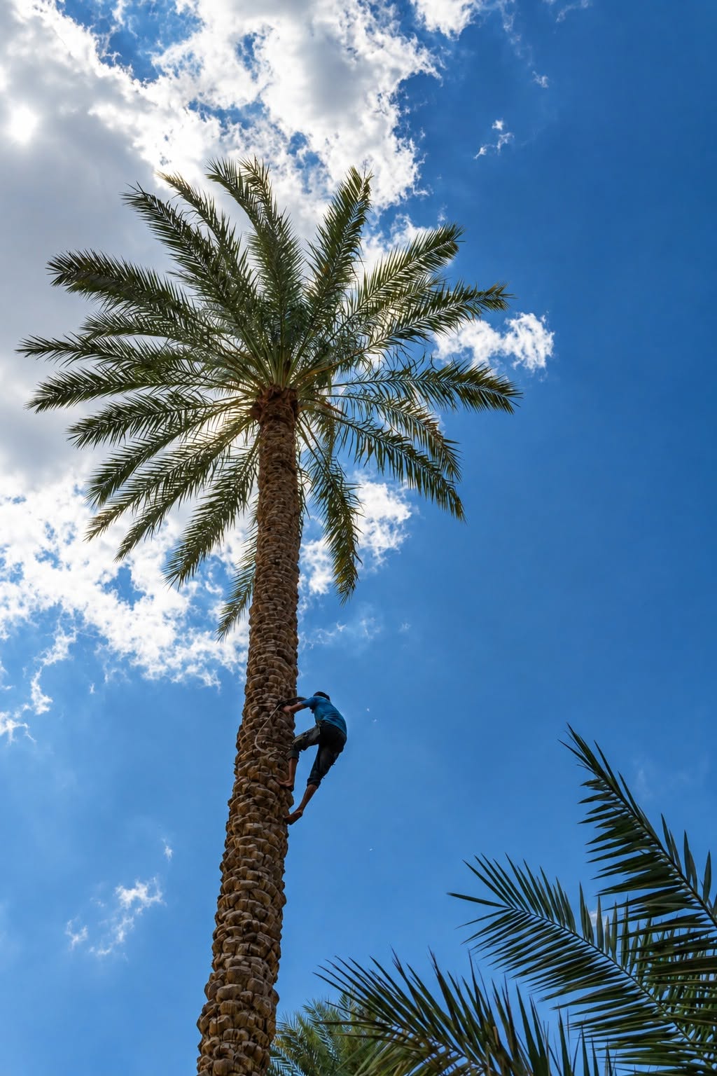 Palm Climber Frame – photography wall art | برواز يا طالع النخلة