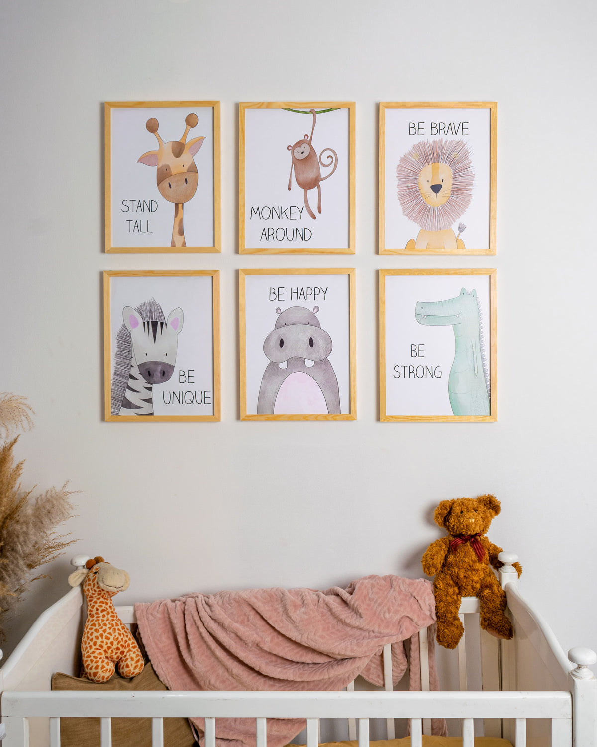 Animals Nursery Set – nursery wall art | طقم حيوانات غرفة الأطفال - الإصدار الأصلي