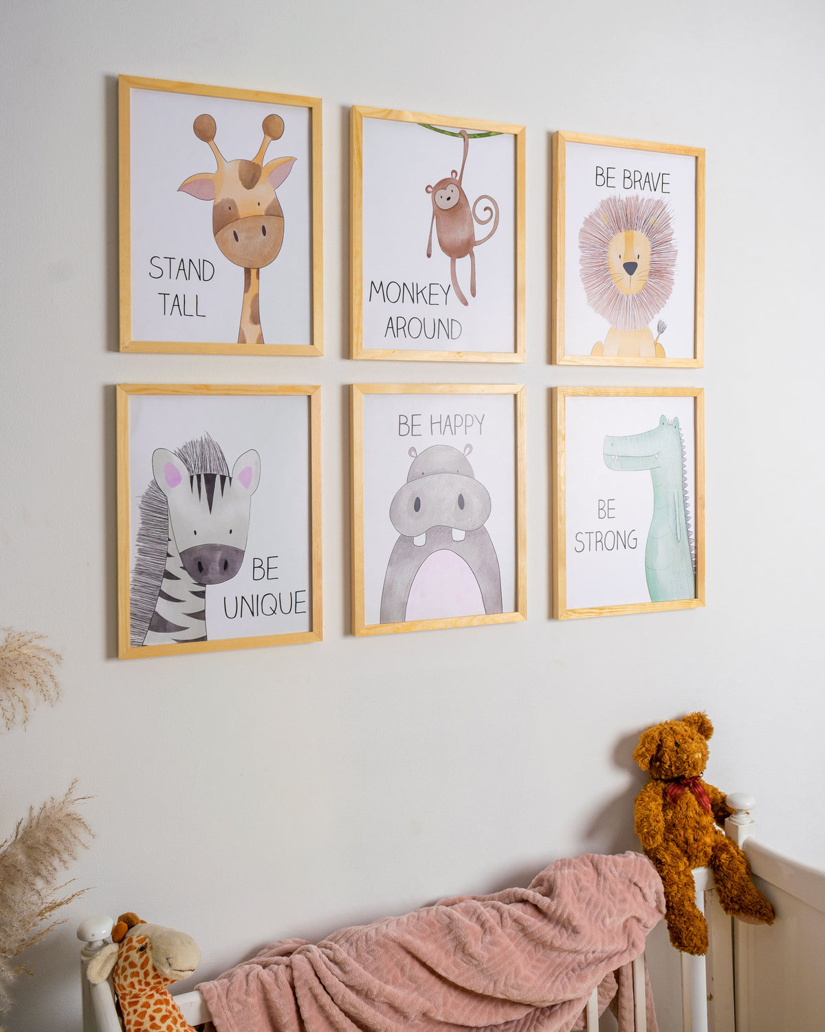 Animals Nursery Set – nursery wall art, photo 2 | طقم حيوانات غرفة الأطفال - الإصدار الأصلي