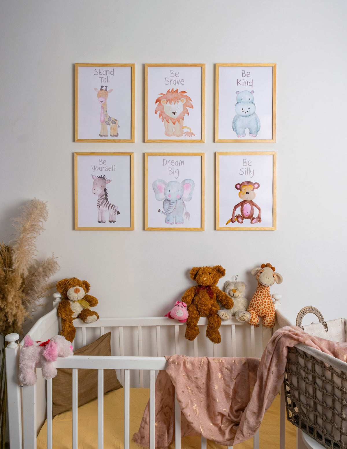 Animals Nursery Set - The Pastel Edition – nursery wall art | طقم حيوانات غرفة الأطفال - إصدار الباستيل