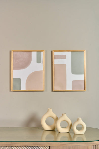 Pastel Abstract - Abstract Set – abstract boho wall art | طقم باستيل تجريدي