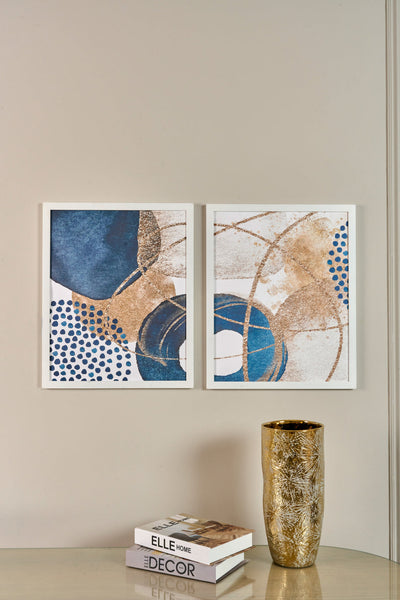 Circles on Circles - Abstract Set – abstract boho wall art | طقم دواير على دواير - تجريدي
