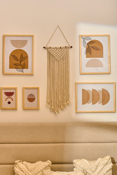 Orange Boho Set – gallery wall frame set | طقم البوهو البرتقالي