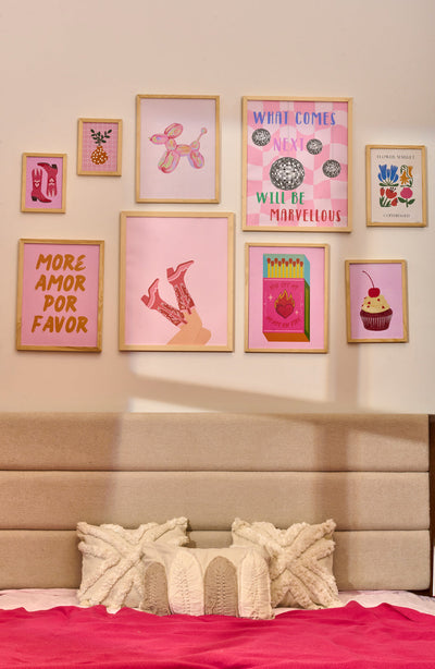 More Amore Pink Set – nursery wall art | طقم More Amore الوردي