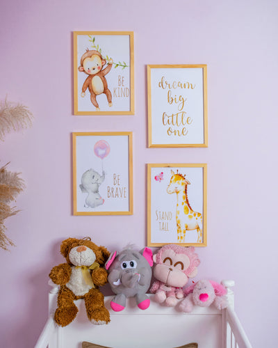 Nursery - The Dream Big Little One Frame – nursery wall art | طقم غرفة الأطفال - Dream Big Little One