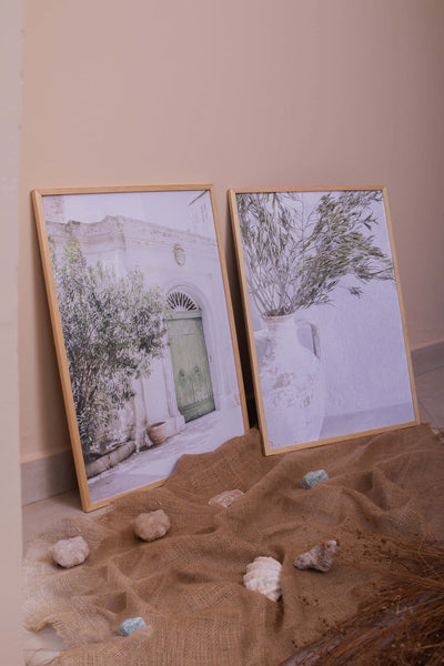 Olive Branch Set – abstract boho wall art | طقم غصن الزيتون