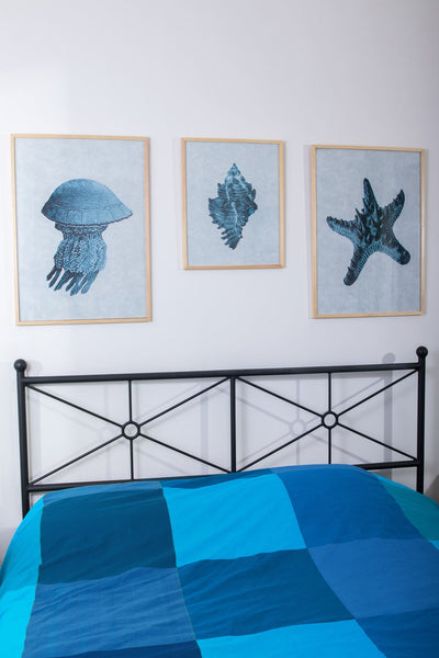 Ocean life Set – summer beach wall art | طقم حياة المحيط