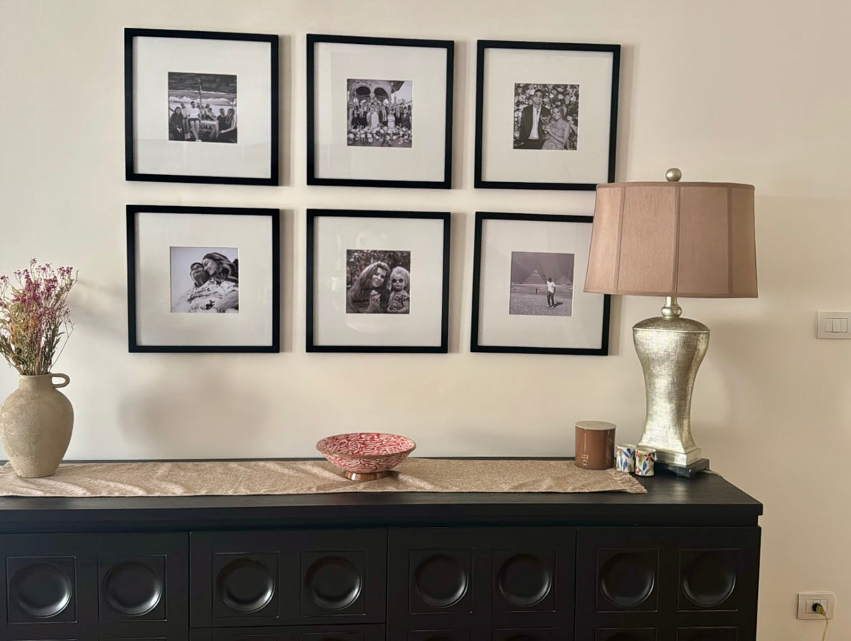 The Farah- Above the Console Set – gallery wall frame set, photo 2 | طقم فرح - فوق الكونسول