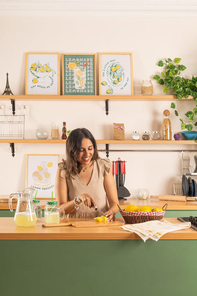 The Lemonade Set – kitchen wall art | طقم الليموناضة