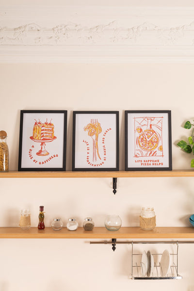 The Pasta Set – kitchen wall art | طقم الباستا