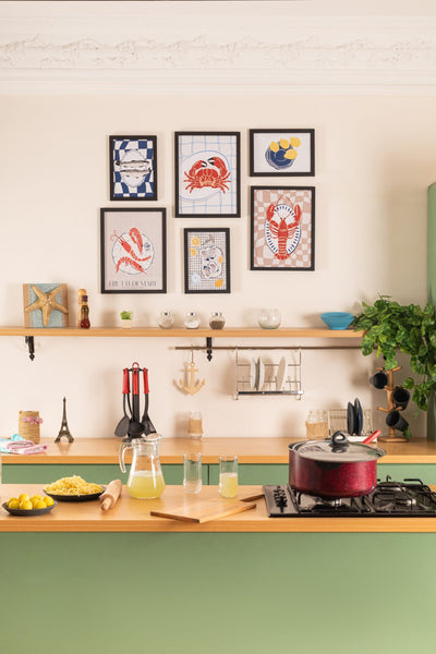 Come Fish With Me Frame – kitchen wall art | طقم Come Fish With Me
