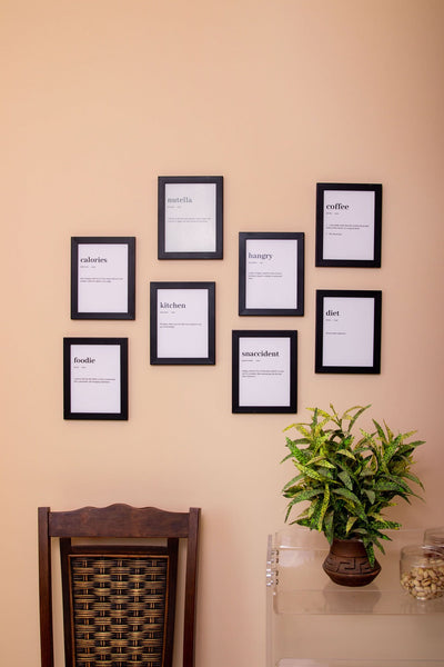 Foodie Definition Set – kitchen wall art | طقم تعريف عاشق الأكل