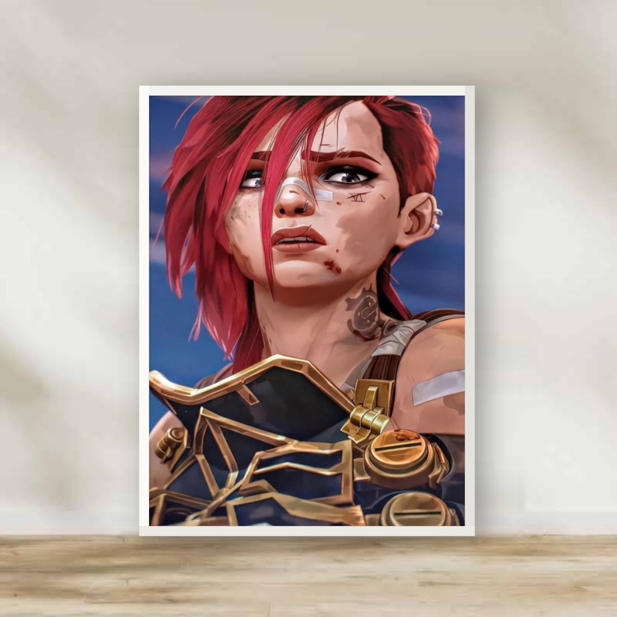 Arcane 6 White Frame – anime wall art | برواز أبيض أركين 6