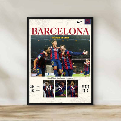 Barcelona Frame – football wall art | برواز برشلونة