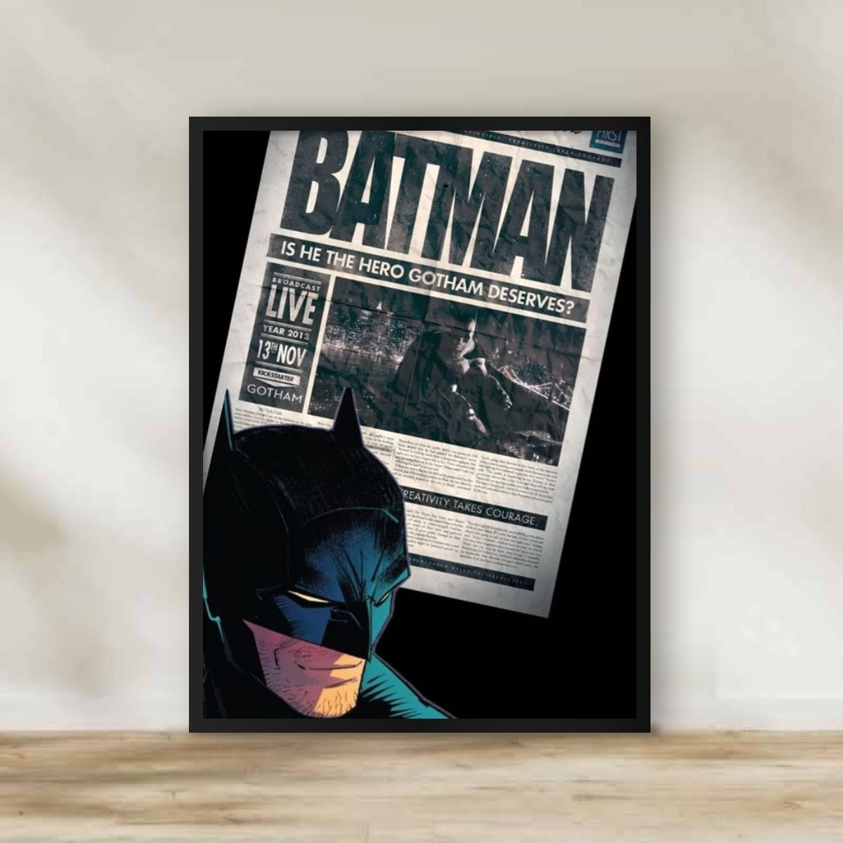 Batman Frame – movie poster wall art | برواز باتمان
