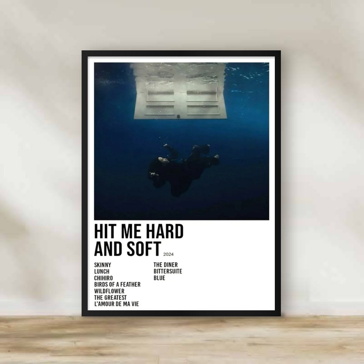 Billie Eilish Frame – music wall art | برواز بيلي أيليش
