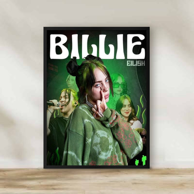 Billie Eilish 2 Frame – music wall art | برواز بيلي أيليش 2