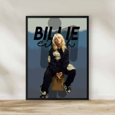 Billie Eilish 9 Frame – music wall art | برواز بيلي أيليش 9