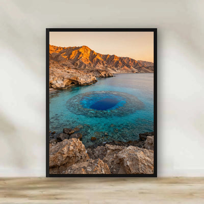 Blue Hole Dahab Frame – Sinai & Red Sea photography wall art | برواز البلو هول - دهب