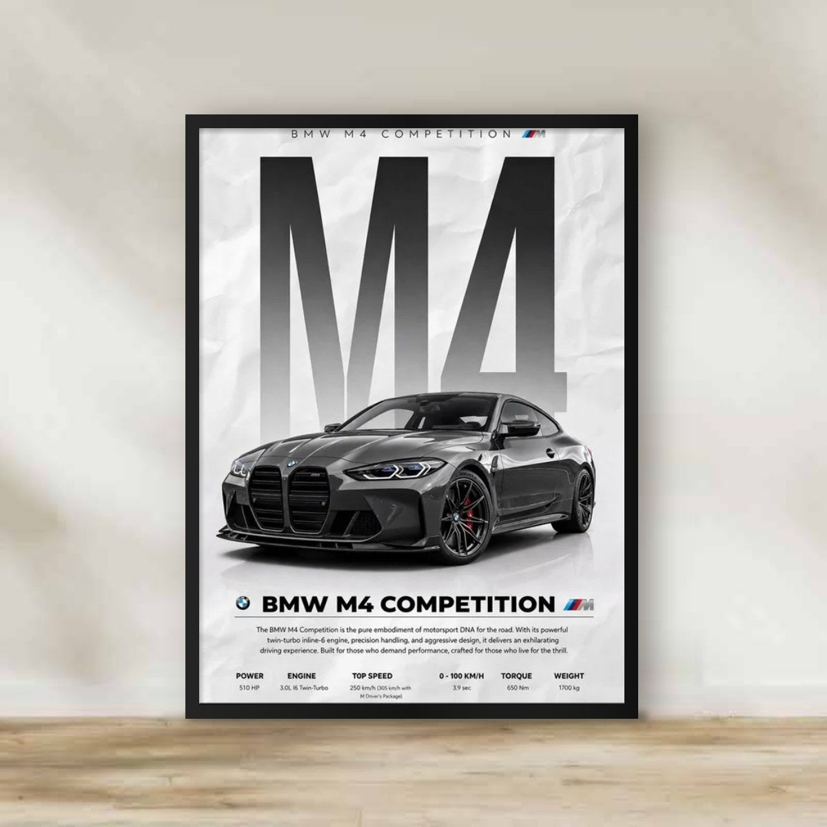 BMW Frame 4 – car wall art | برواز BMW 4