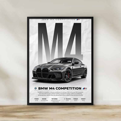 BMW Frame 4 – car wall art | برواز BMW 4