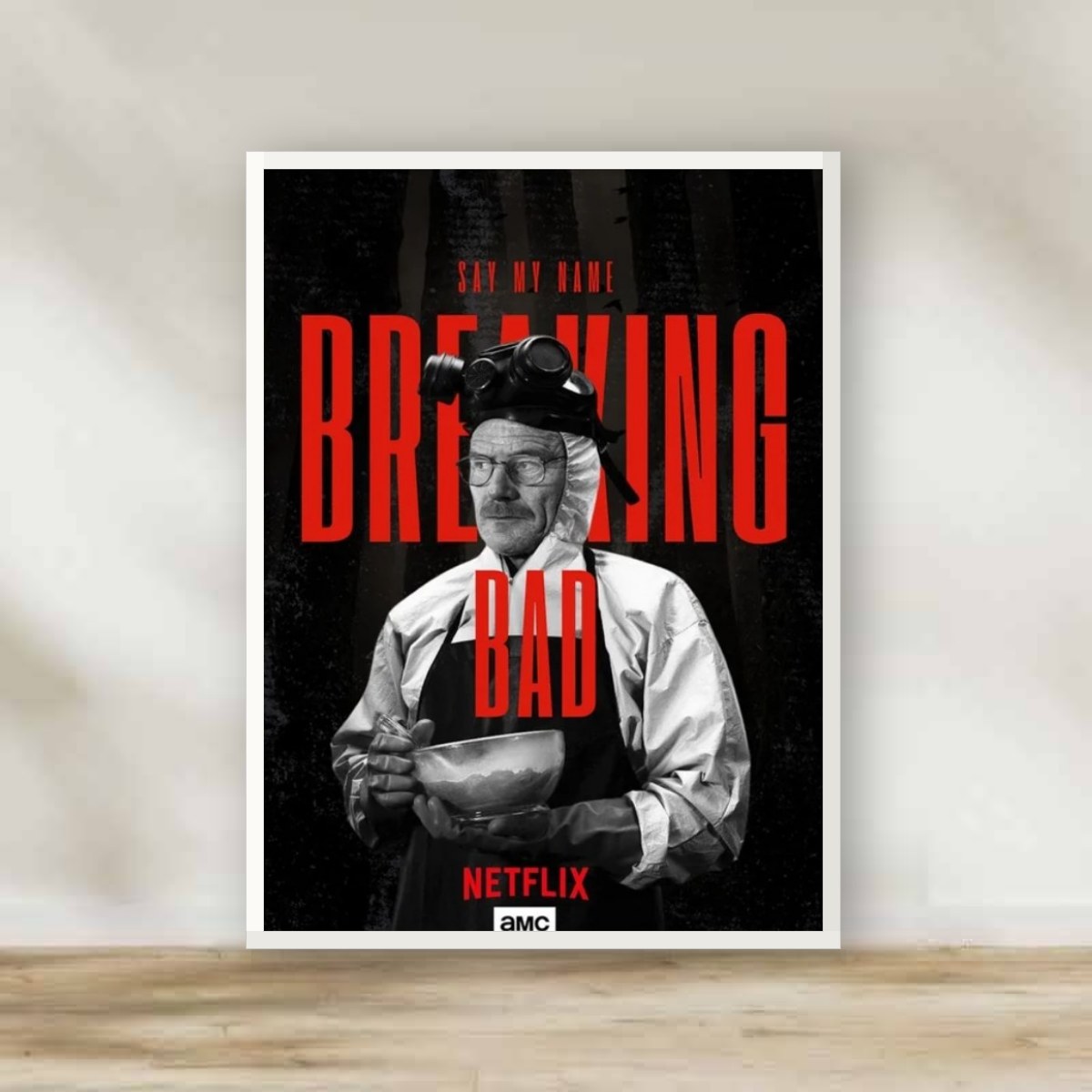 Breaking Bad 2 White Frame – movie poster wall art | برواز أبيض بريكنج باد 2