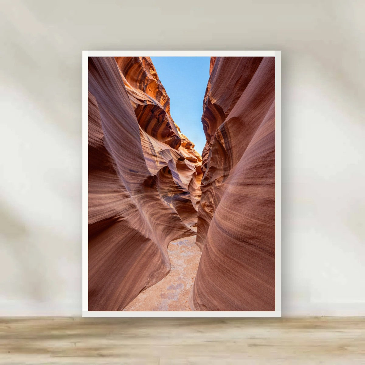 Colored Canyon Sinai White Frame – Sinai & Red Sea photography wall art | برواز أبيض الكانيون الملون - سينا