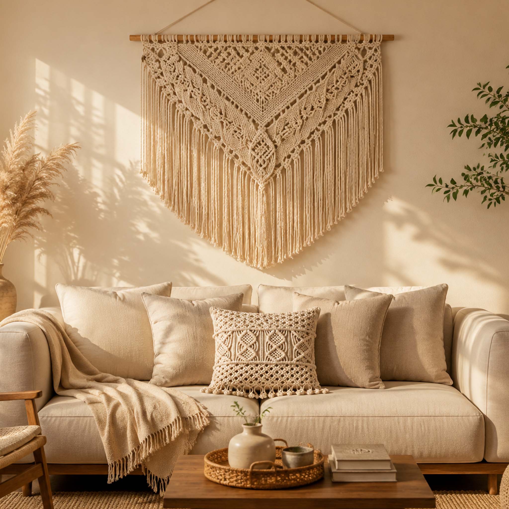 Dalal — Macramé Cushion Cover