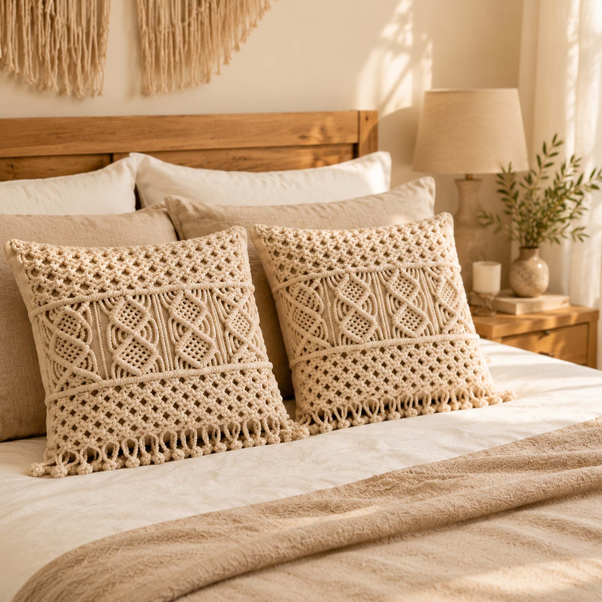 Dalal — Macramé Cushion Cover