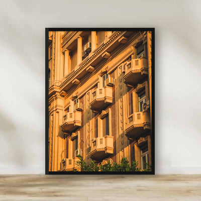 Downtown Cairo Facade Frame – photography wall art | برواز مباني وسط البلد