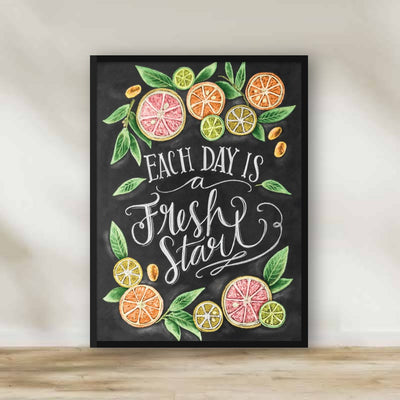 Each day is a fresh start Frame – gallery wall frame set | برواز Each day is a fresh start