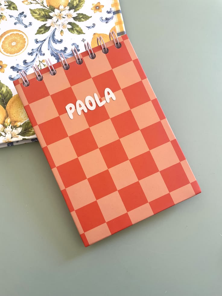 Checkered Name Notepad – by Cairo Heaven | نوتة كاروهات باسمك