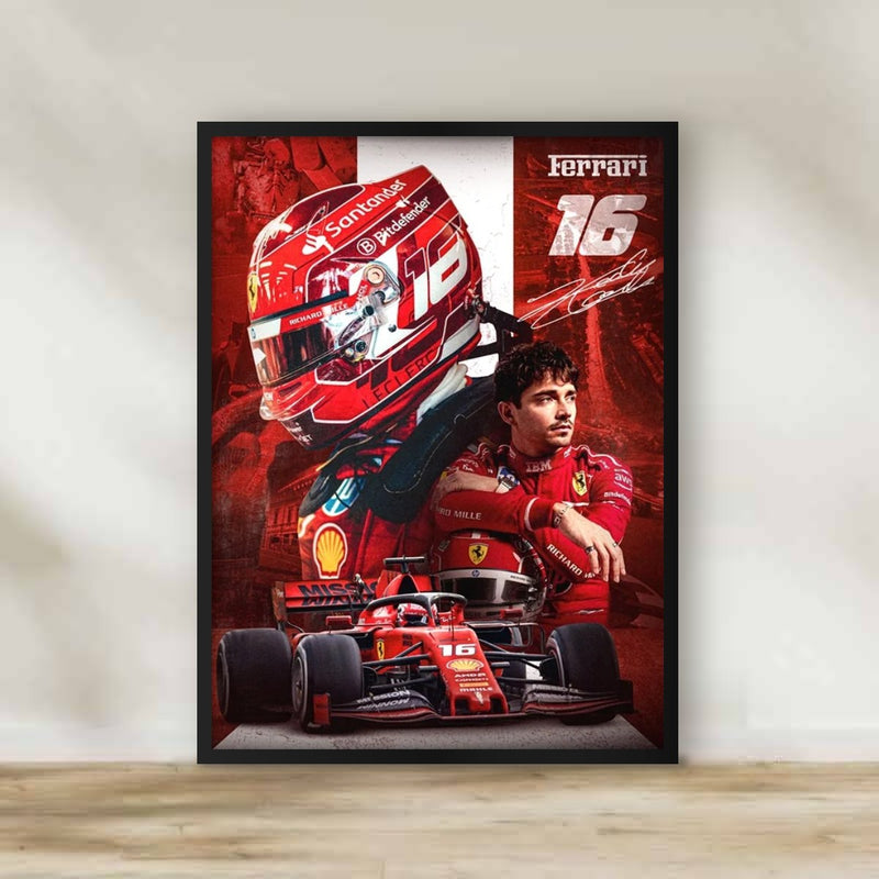 F1 leclerc Frame – Formula 1 wall art | برواز ليكليرك F1