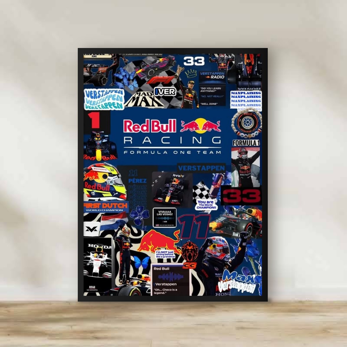 F1 Redbull Frame – Formula 1 wall art | برواز ريد بول F1
