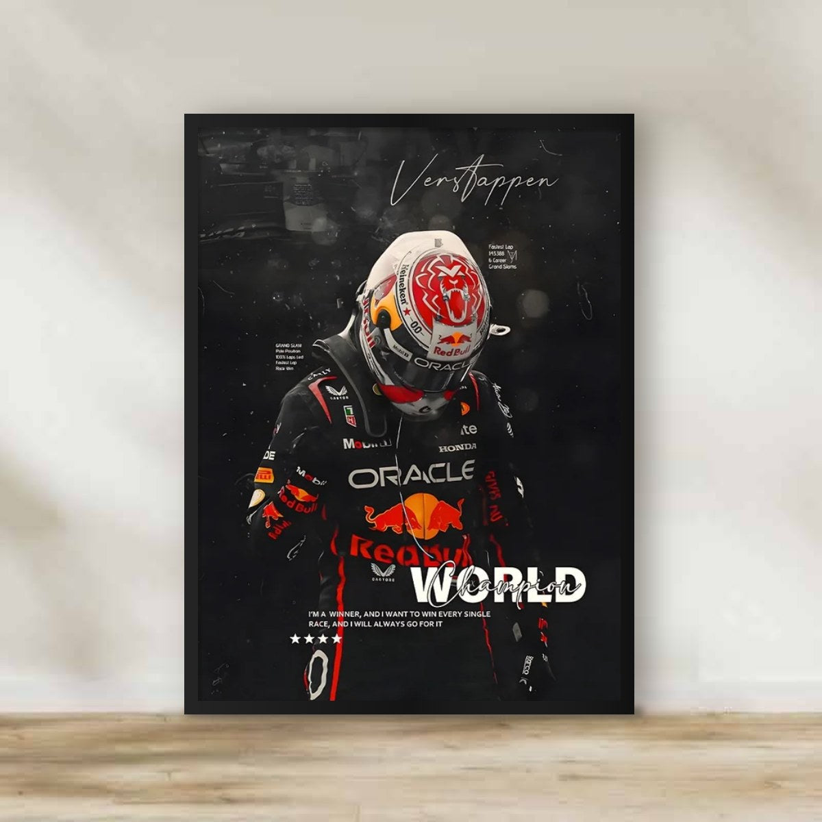 F1 Verstappen Frame – Formula 1 wall art | برواز فيرستابن F1