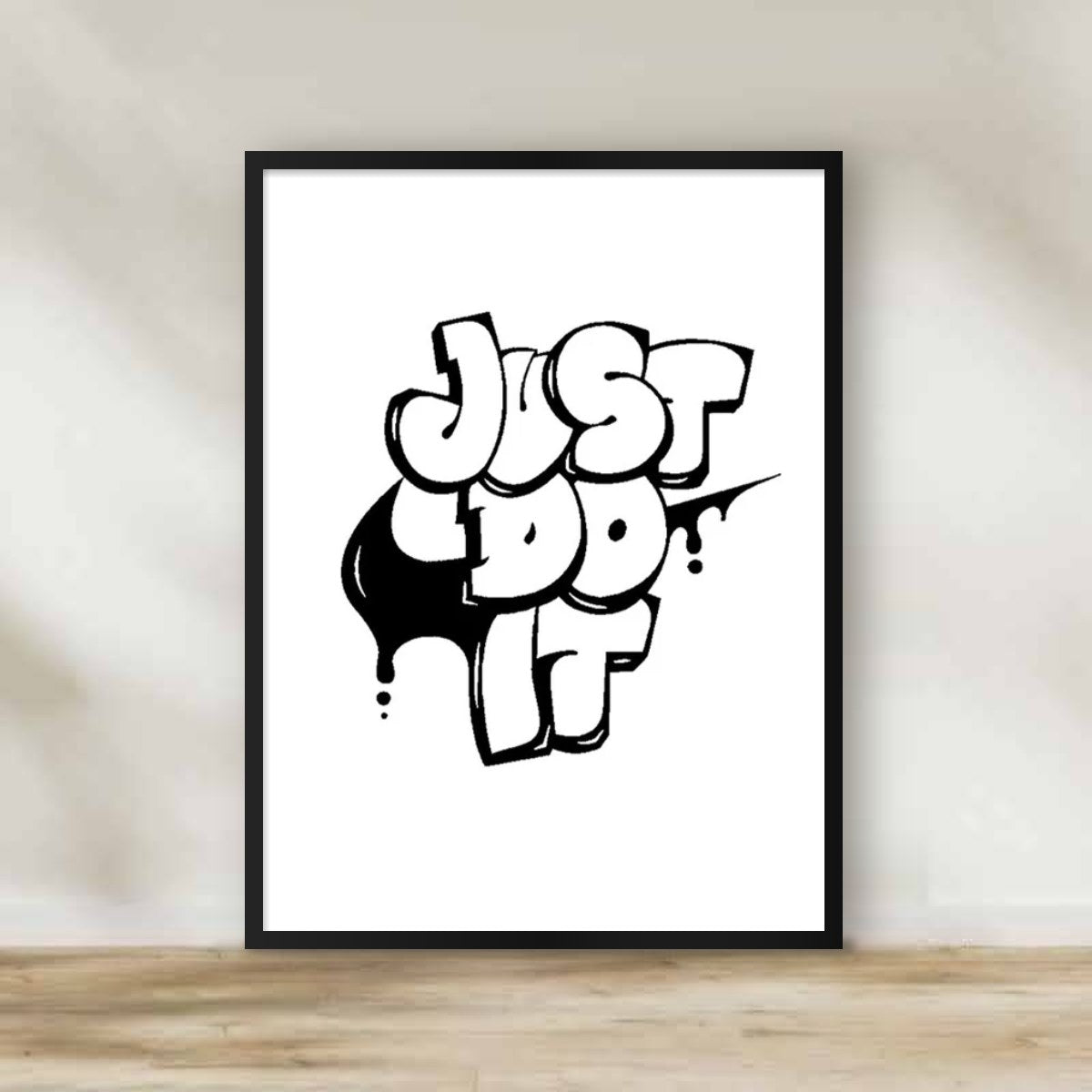 Fancy Frame 1 – black and white wall art | برواز أبيض وأسود 1