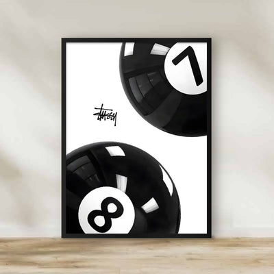 Fancy Frame 13 – black and white wall art | برواز أبيض وأسود 13