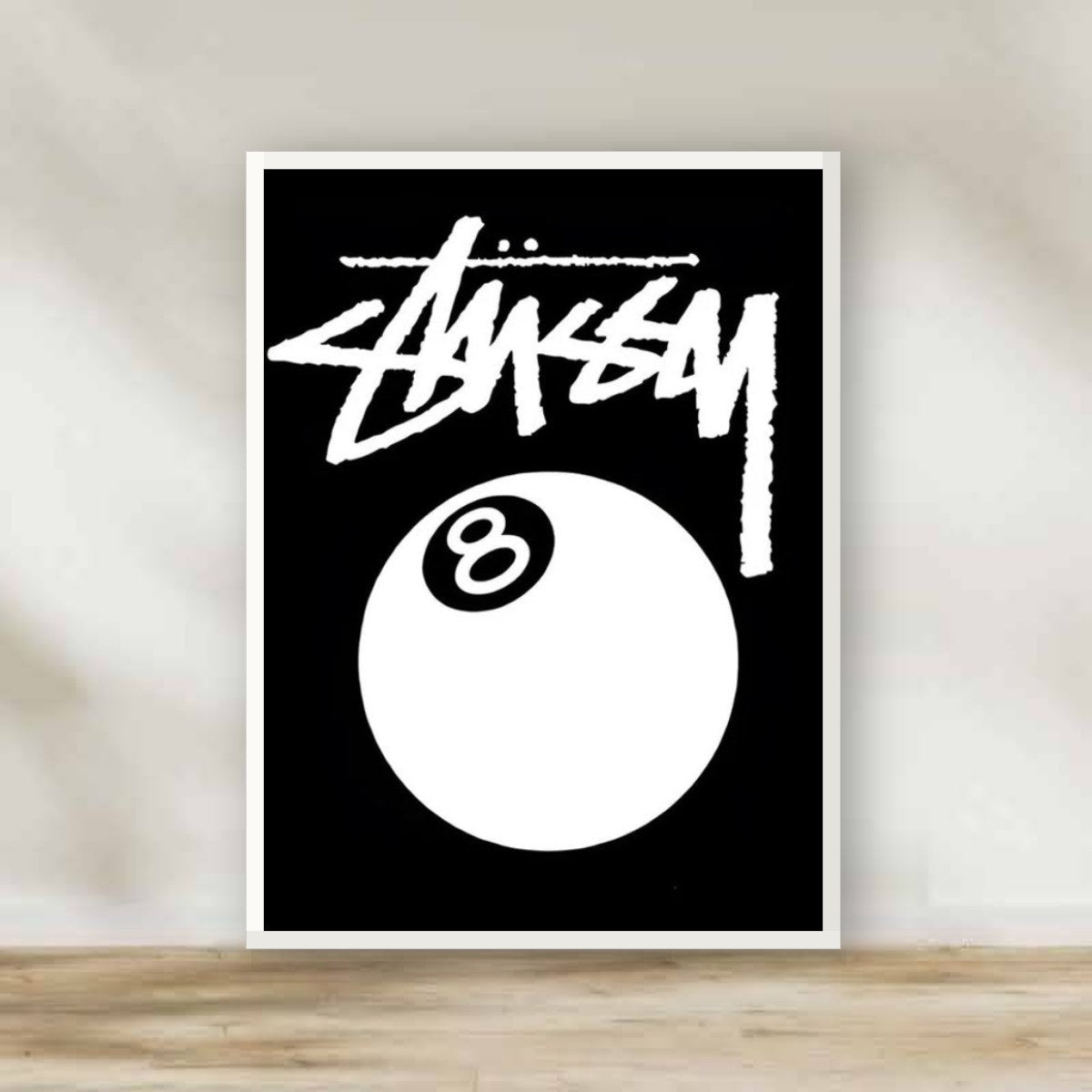 Fancy Frame 15 – black and white wall art | برواز أبيض أبيض وأسود 15 (white frame)